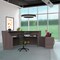 Linea Italia ADA Reception Desk, Wheelchair, Kids, 55 inW x 71 inD x 30 inH, Ash 55490CH - alternate 2